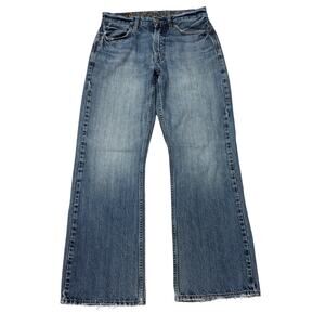 Vintage American Eagle Jeans Mens Size 29x30 Blue Bootcut Distressed 100% Cotton